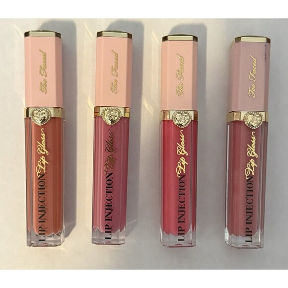 Lot 4 X Too Faced Lip Injecion People Pleaser Wifey Jus Friends SecureNew